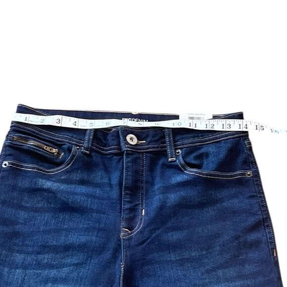 INC International Concepts Dark Indigo Blue Denim Shorts, Size 8/29, NWT - Picture 7 of 10